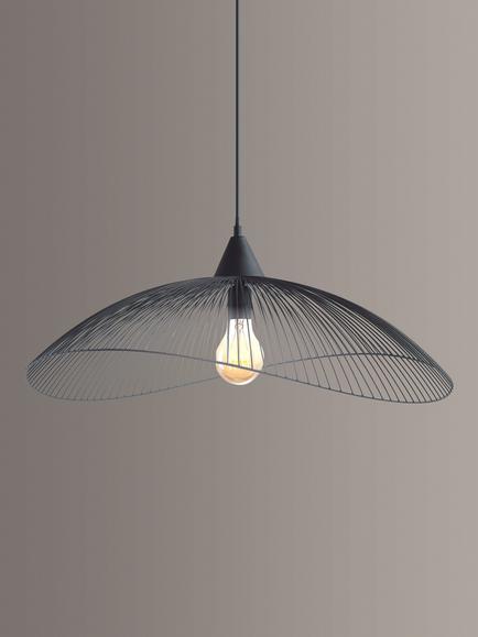 John Lewis Hiko Medium Ceiling Light, Black