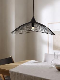 John Lewis Hiko Medium Ceiling Light - view 2, Black
