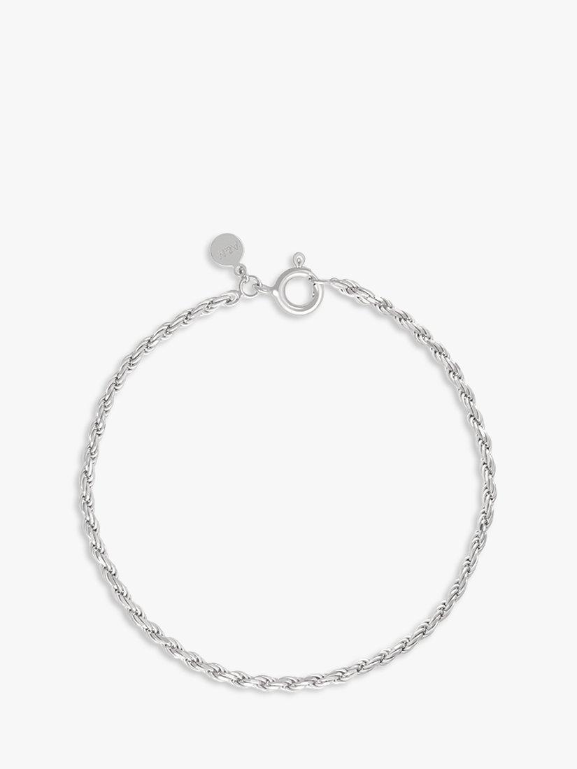 Astrid & Miyu Vintage Rope Chain Bracelet, Silver