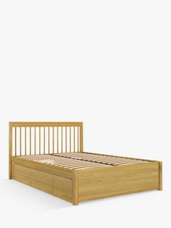 John Lewis Spindle Storage Bed Frame, King Size, Oak