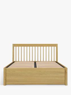 John Lewis Spindle Storage Bed Frame, King Size, Oak - view 2, Oak