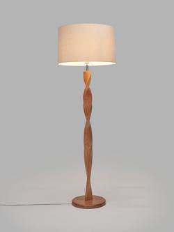 John Lewis Twirl Floor Lamp, Oak, Oak