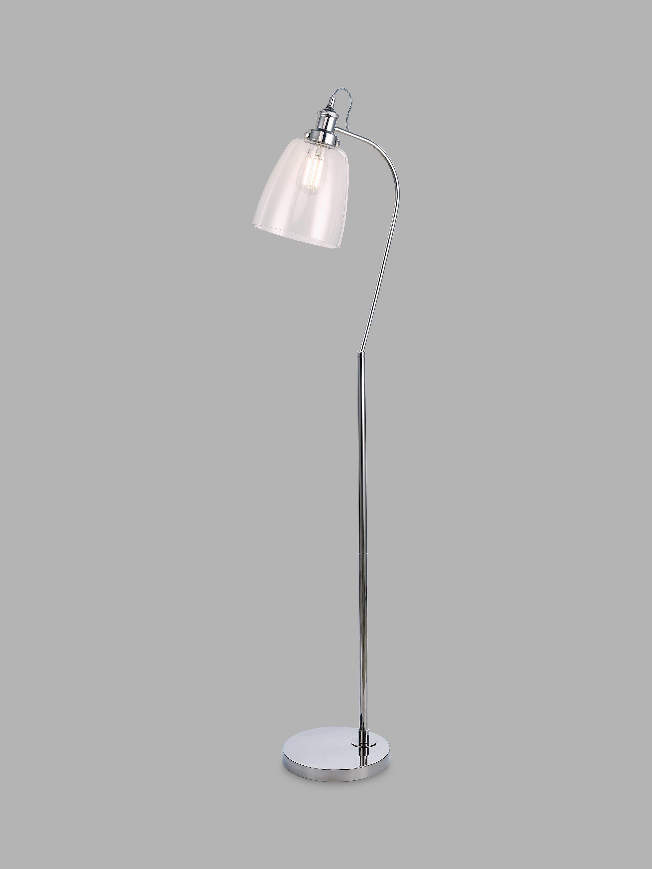John Lewis Revival Floor Lamp, Polished Nickel