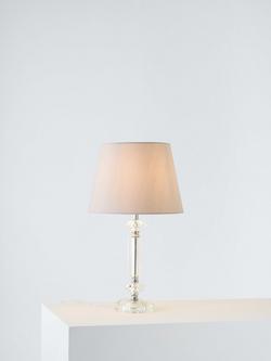 John Lewis Crystal Column Table Lamp, Clear, Clear
