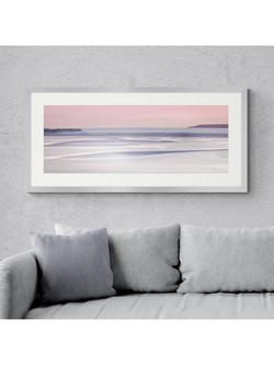 John Lewis Lynne Douglas 'Silver Sands' Framed Print & Mount, 49.5 x 104.5cm, Pink - view 2, Pink