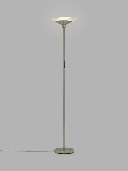 John Lewis Torchiere LED Smart Switch Floor Lamp, Nickel, Nickel