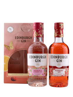 Edinburgh Gin Rhubarb & Ginger Gin and Raspberry Gin Set, 40cl - view 2, Multi