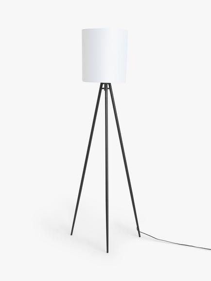 John Lewis Tripod Floor Lamp - view 2, Black