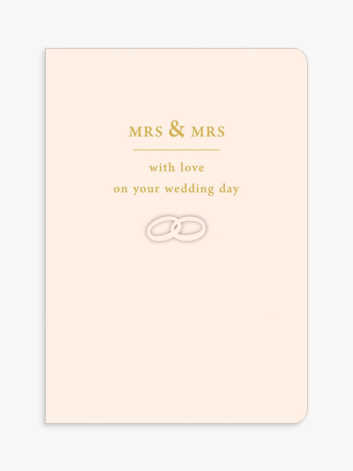 Art File Mrs & Mrs Wedding Day Card