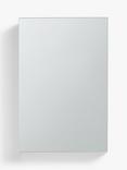 John Lewis White Gloss Single Mirrored Bathroom Cabinet