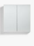 John Lewis White Gloss Double Mirrored Bathroom Cabinet