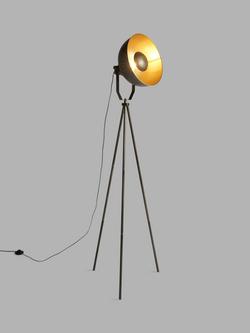 John Lewis Millhouse Floor Lamp, Brass, Brass