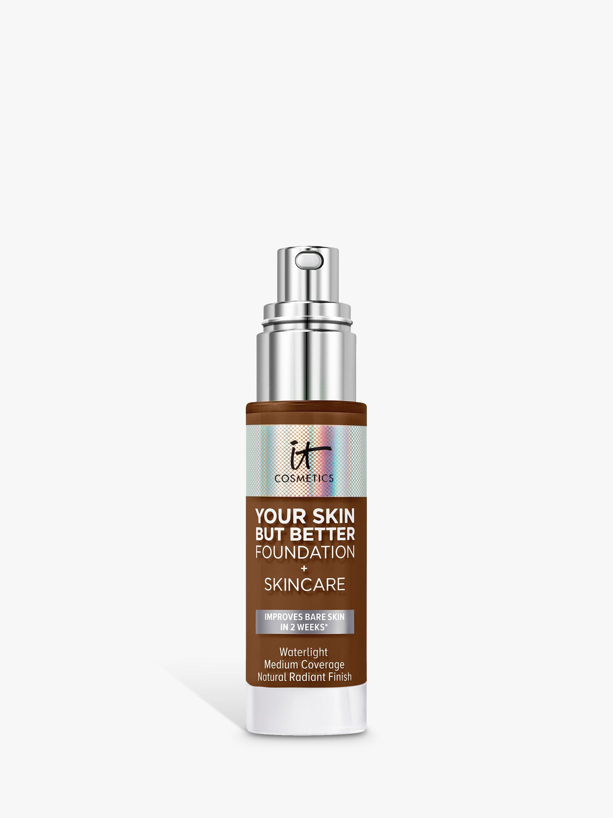Product image 1 of 5, which shows IT Cosmetics Your Skin But Better Foundation + Skincare, Deep Warm 60
