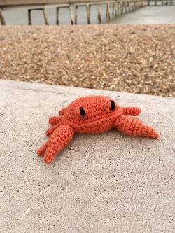 TOFT Mini Cedric the Crab Crochet Kit - view 2, Orange