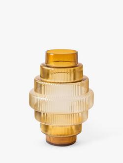 pols potten Steps Glass Vase, H30cm, Yellow