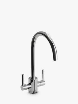 John Lewis Urbana 2 Lever Water Filter Kitchen Mixer Tap, Chrome