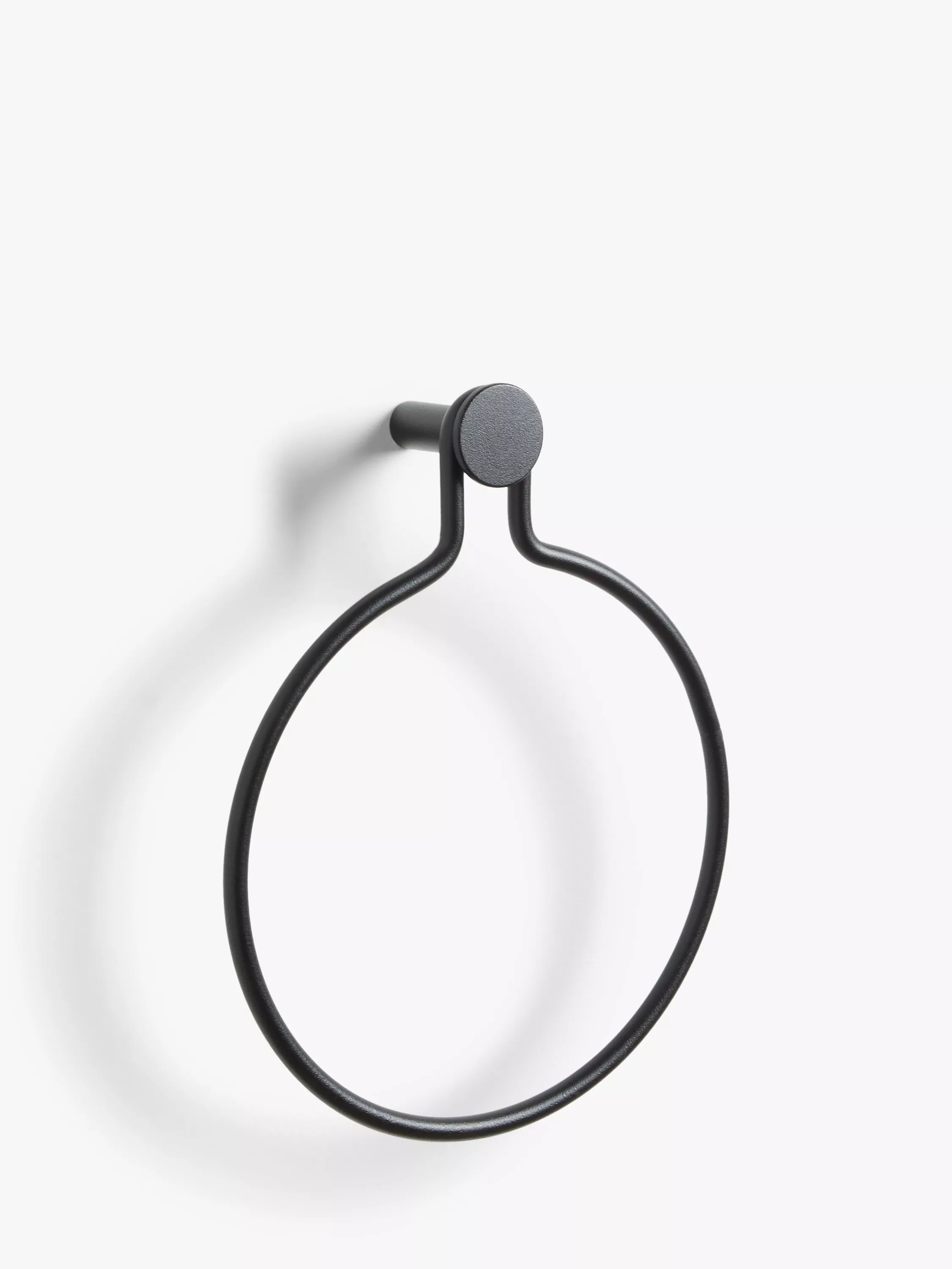 John Lewis ANYDAY Matt Black Towel Ring