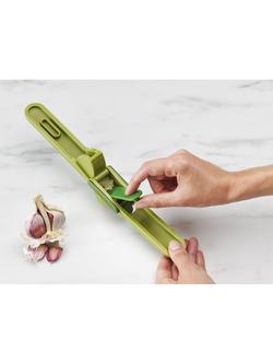 Joseph Joseph CleanForce Garlic Press, Lime Green - view 2, Lime Green