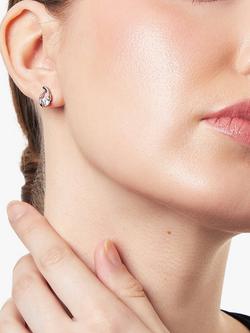 Jools by Jenny Brown Wishbone Stud Earrings - view 2, Silver