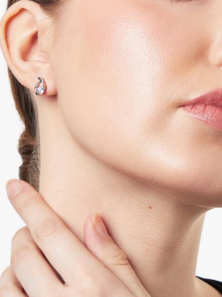 Jools by Jenny Brown Wishbone Stud Earrings - view 2, Silver