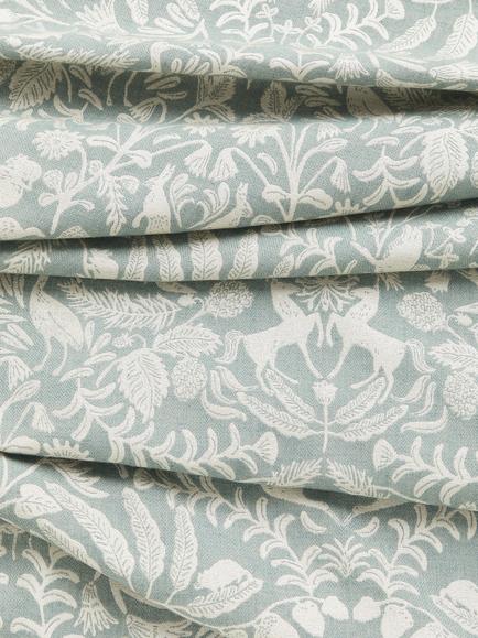 John Lewis Woodland Fable Furnishing Fabric - view 2, Sage