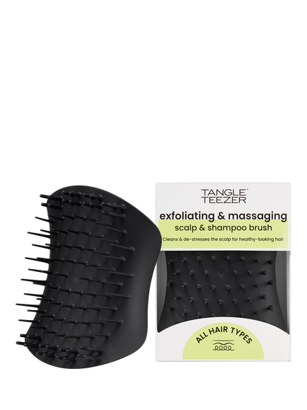 Tangle Teezer Scalp Exfoliator and Massager, Onyx Black - view 2, Onyx Black