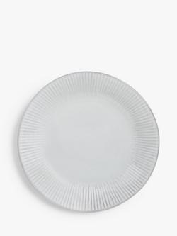 John Lewis Leckford Stoneware Side Plate, 16.3cm, Grey, Grey