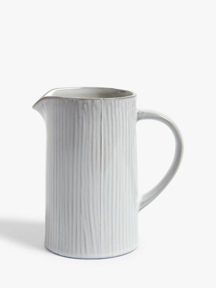 John Lewis Leckford Stoneware Sauce Jug, 560ml, Grey, Grey
