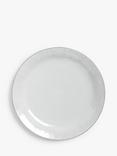 John Lewis Leckford Stoneware Dinner Plate, 27.8cm, Grey