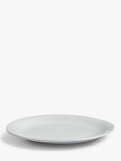 John Lewis Leckford Stoneware Salad Plate, 21.8cm, Grey - view 2, Grey