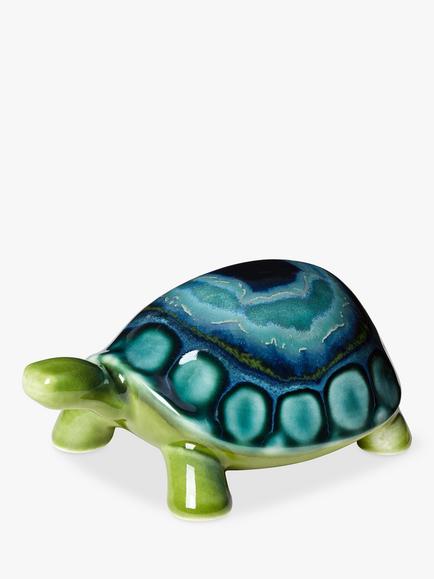 Poole Pottery Maya Turtle Ornament, Green