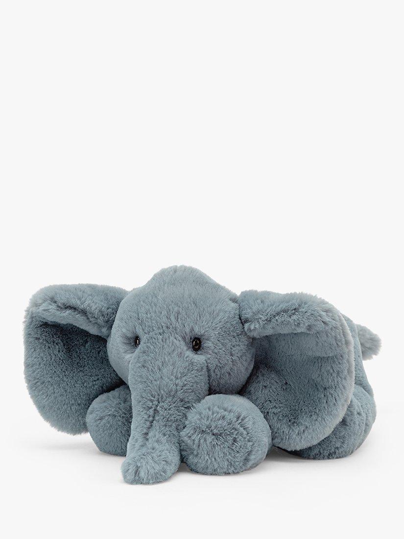 Jellycat Huggady Elephant Soft Toy, One Size, Blue