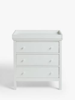 John Lewis Wilton Changing Table Dresser, White - view 2, White