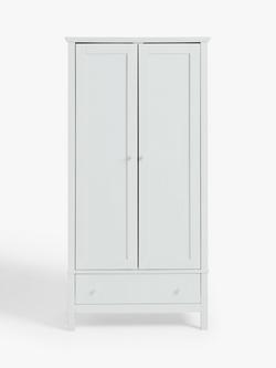 John Lewis Wilton Double Wardrobe, White - view 2, White