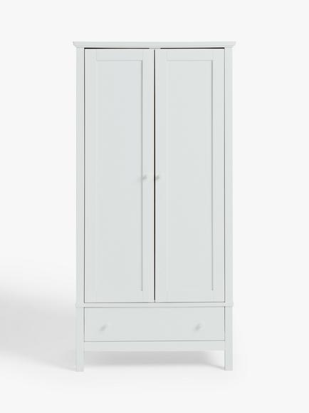 John Lewis Wilton Double Wardrobe, White - view 2, White