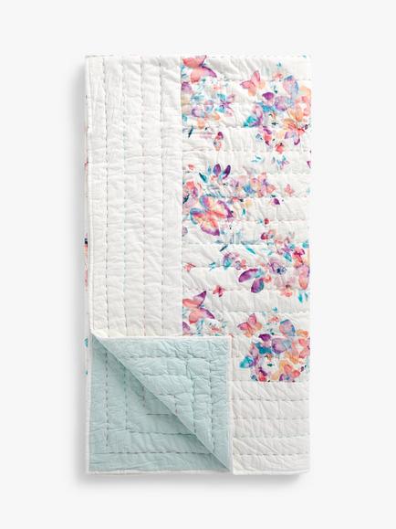 John Lewis Hand Quilted Butterflies Quilt, Multi, Multi