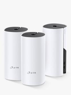TP-Link Deco M4 Whole Home Mesh Wi-Fi System, AC1200, Pack of 3, White