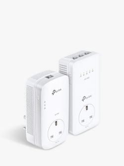 TP-Link TL-WPA8631P AV1300 Passthrough Gigabit Powerline & AC1200 Dual Band Wi-Fi Kit, White