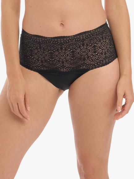 Fantasie Lace Ease Invisible Stretch Knickers, One Size, Black