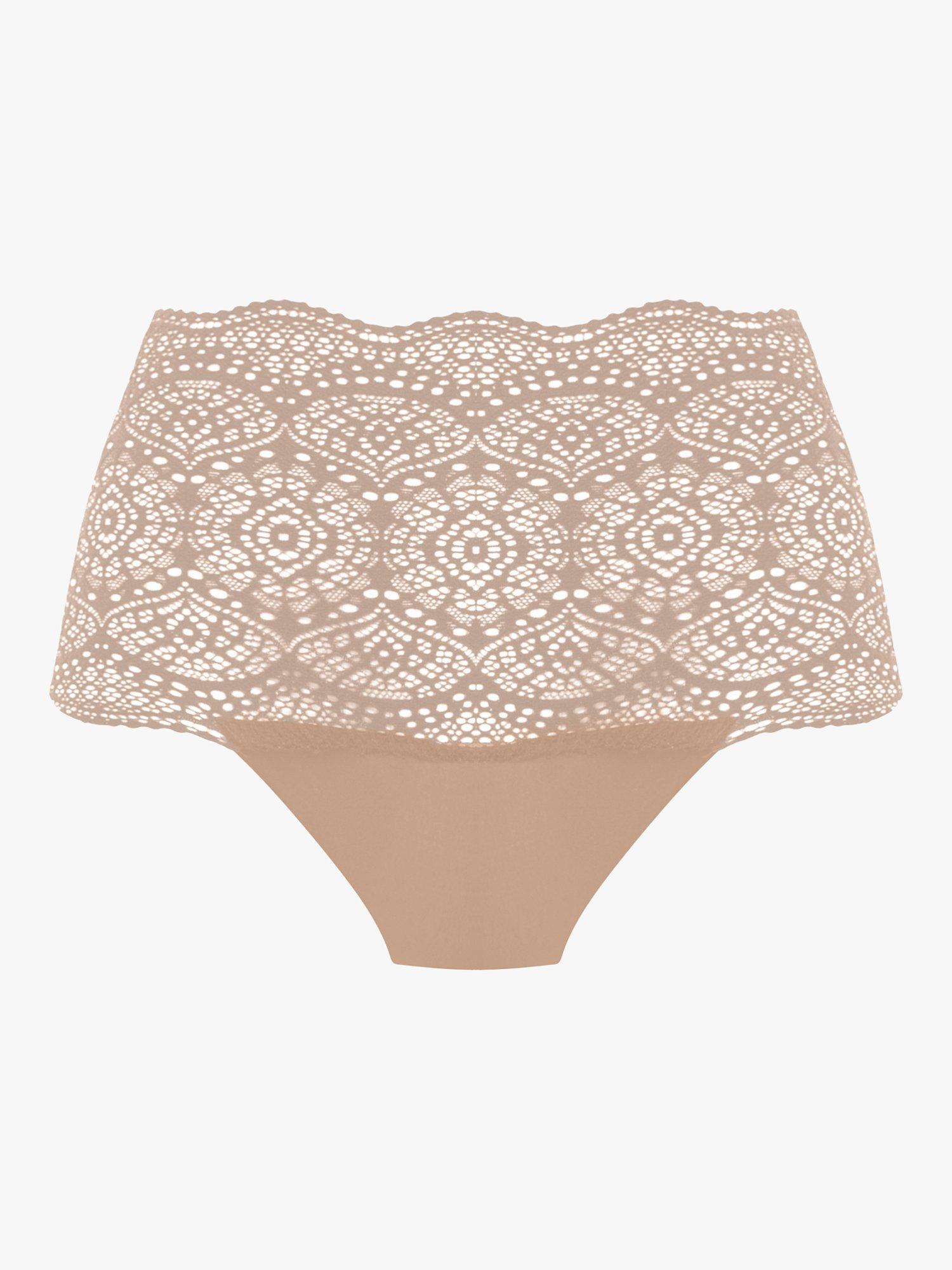 Fantasie Lace Ease Invisible Stretch Knickers, Natural Beige