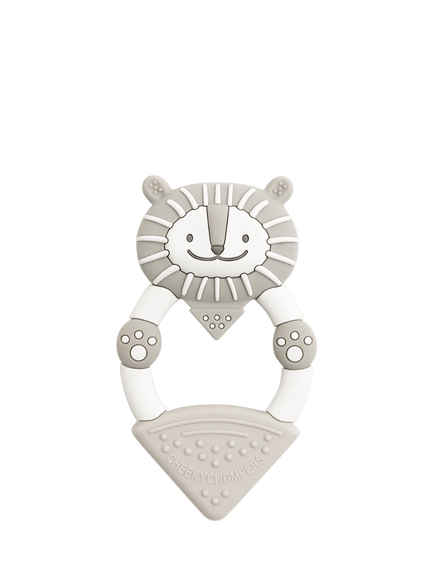 Cheeky Chompers Animal Teether, Bertie the Lion, Yellow
