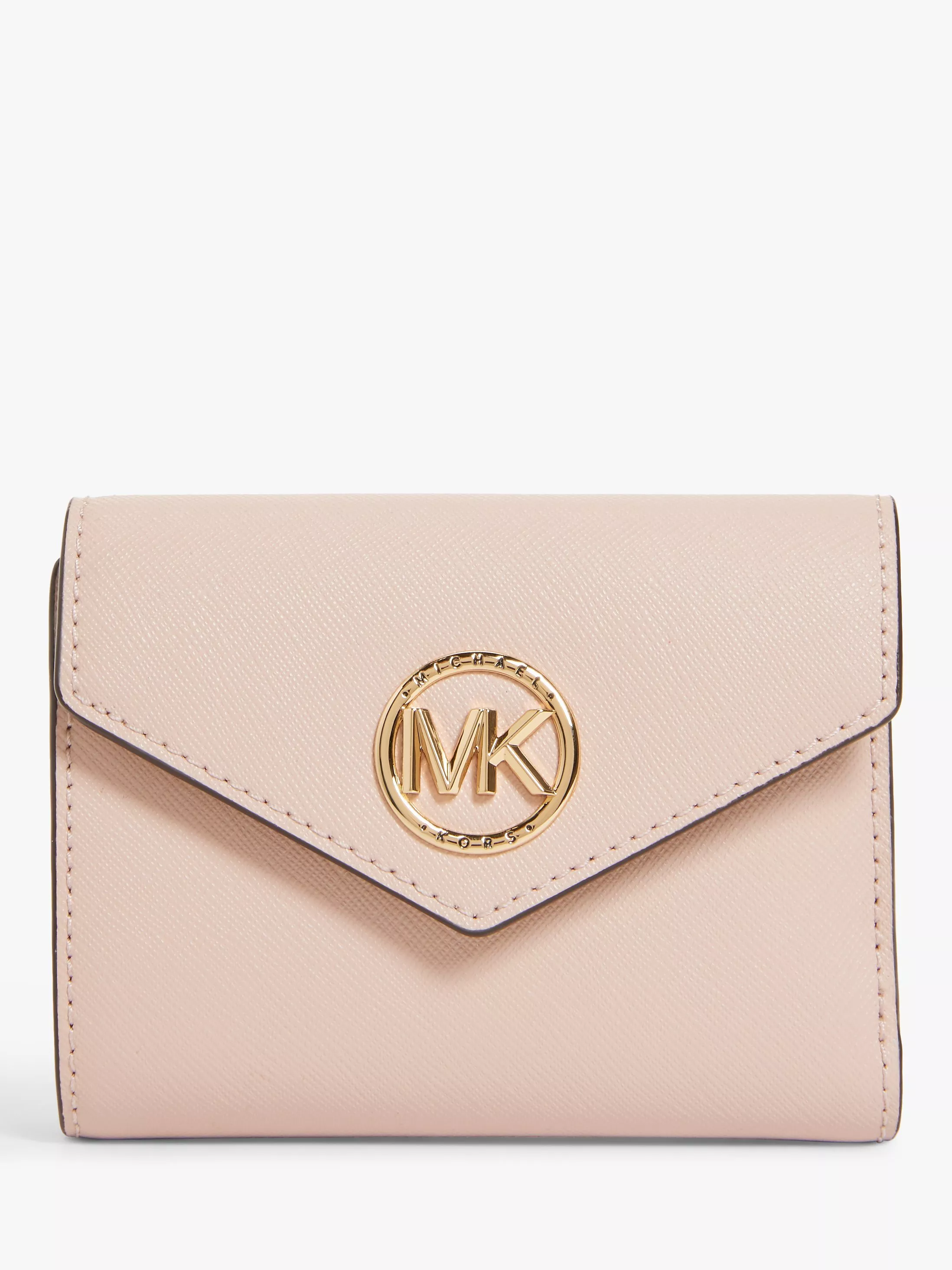 MICHAEL Michael Kors Carmen Leather Tri fold Purse Soft Pink