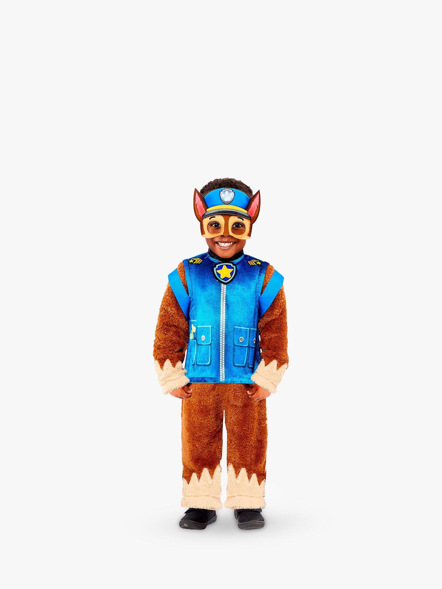 Paw Patrol Chase Deluxe Children's Costume, 3-4 years