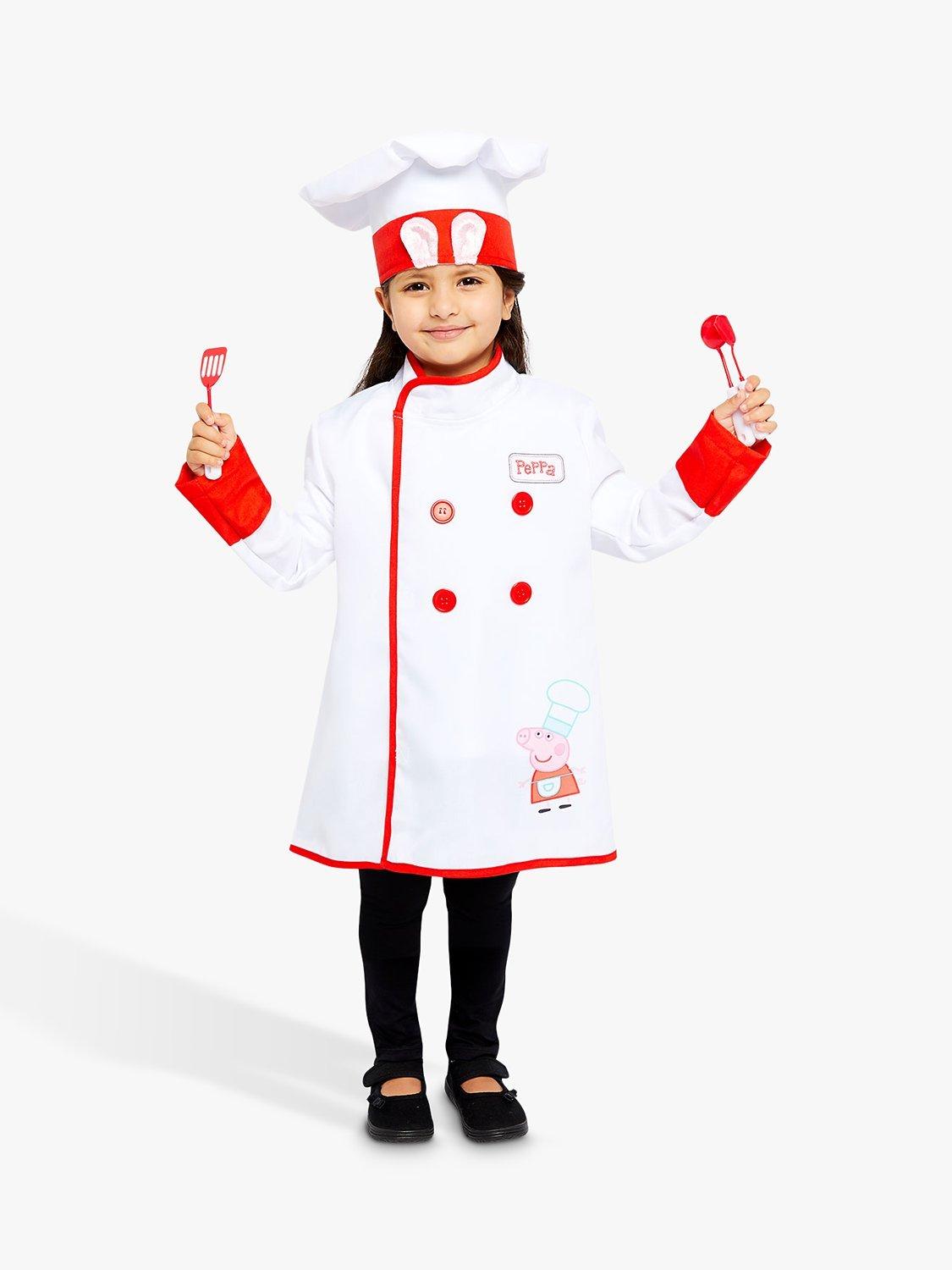 Peppa Pig Chef Children's Costume, 3-4 years