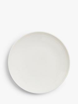 John Lewis Wave Fine China Tea Plate, 17cm, White