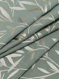 John Lewis Langley Leaf Embroidery Furnishing Fabric, Dark Duck Egg