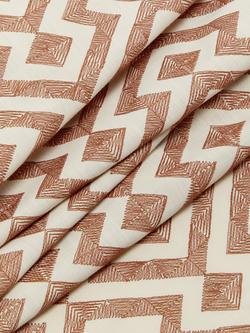 John Lewis Meeko Furnishing Fabric - view 2, Rust