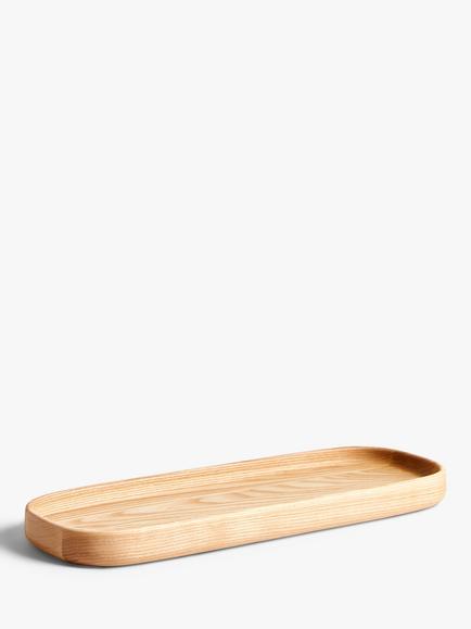 John Lewis Ash Wood Serving Dish, 40cm, Natural, Natural