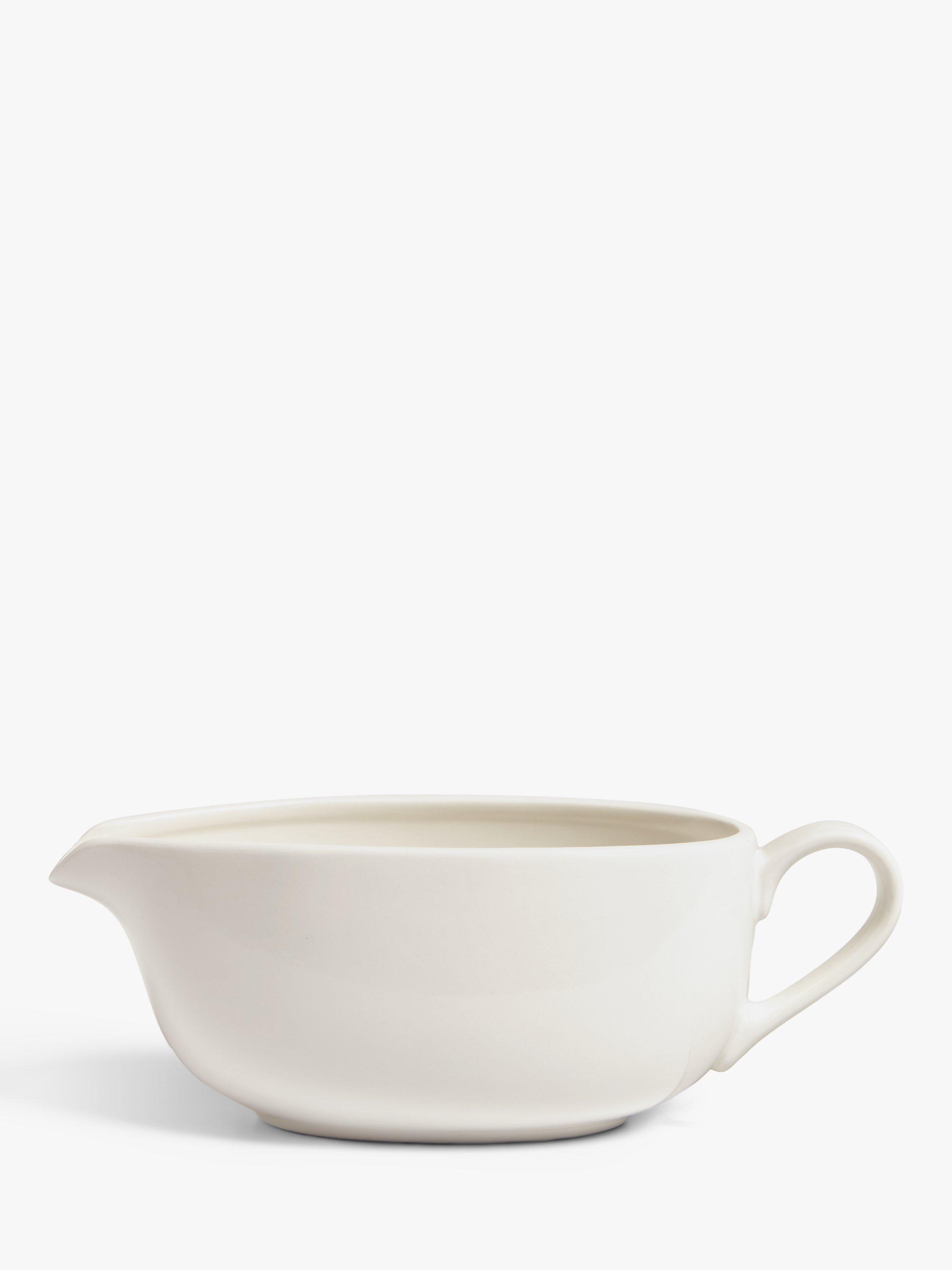 John Lewis Fine China Gravy Boat, 542ml, White