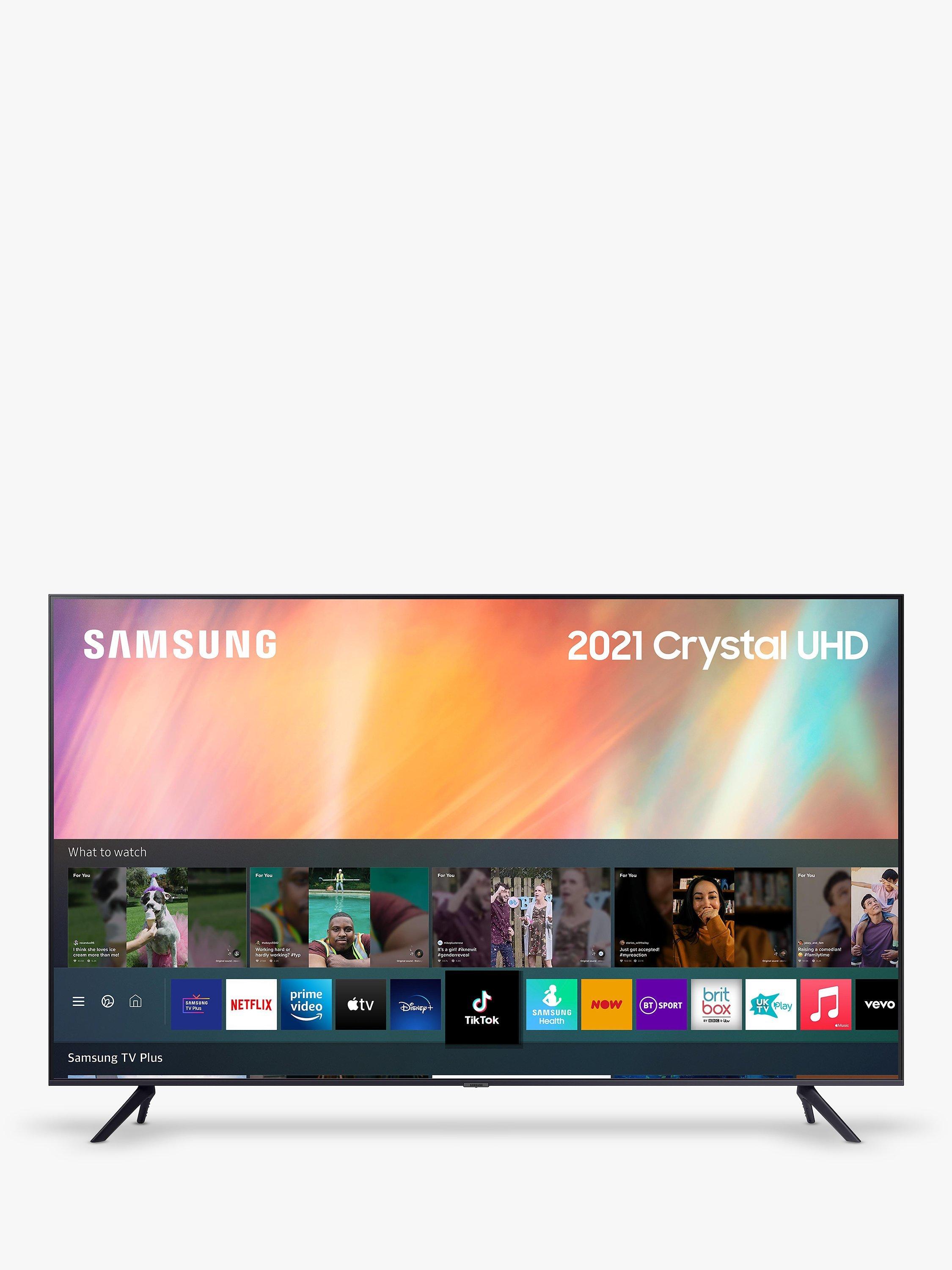 Samsung UE50AU7100 (2021) HDR 4K Ultra HD Smart TV, 50 inch with TVPlus, Black
